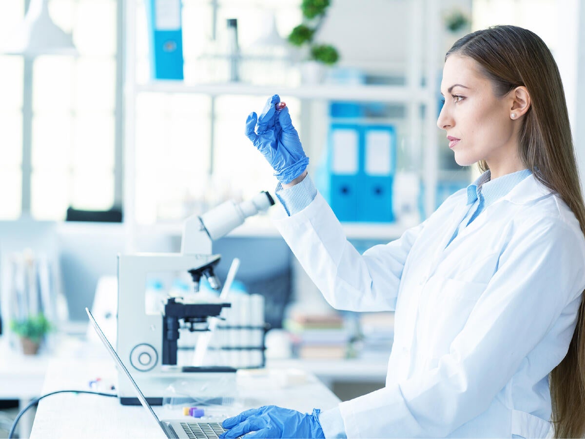 Woman in a laboratory