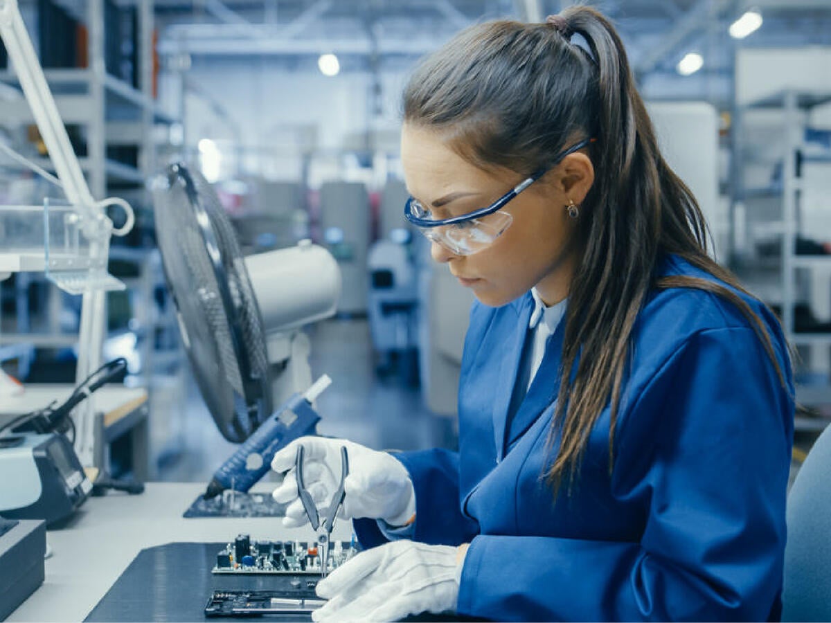 Woman in a lab