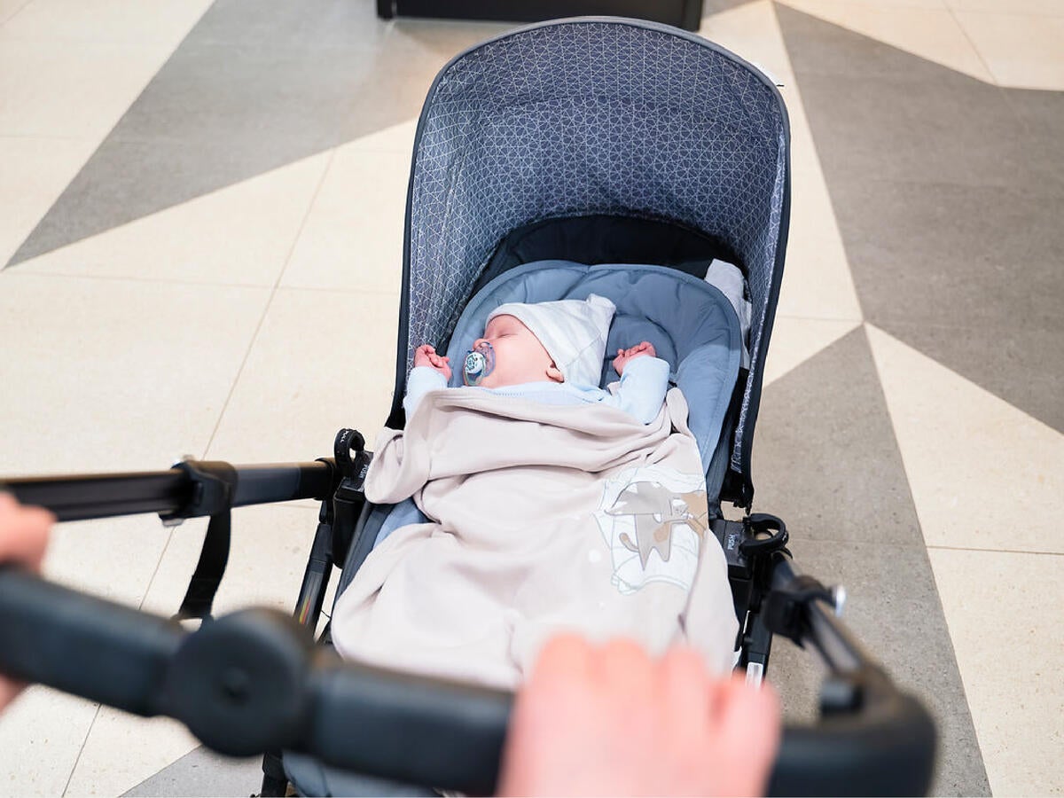 Baby in a stroller