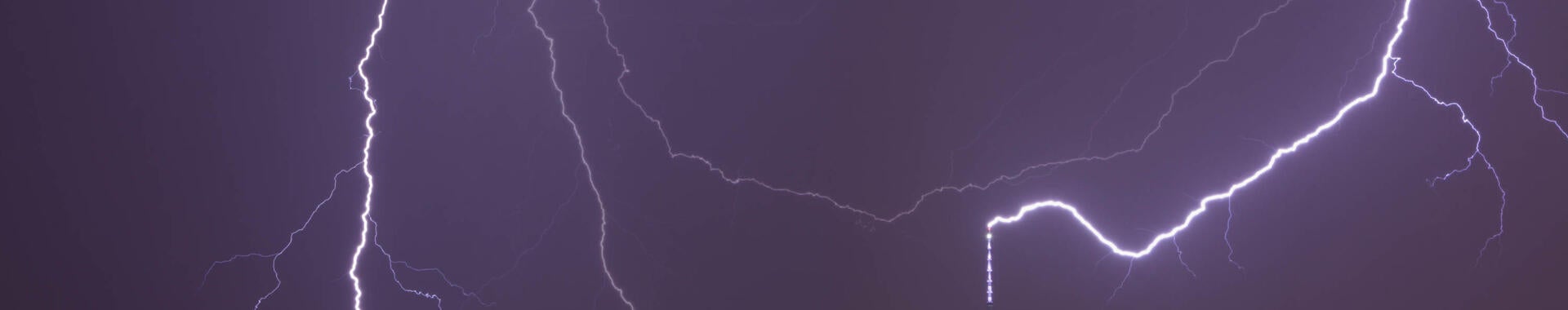 Lightning over the World Trade Center 