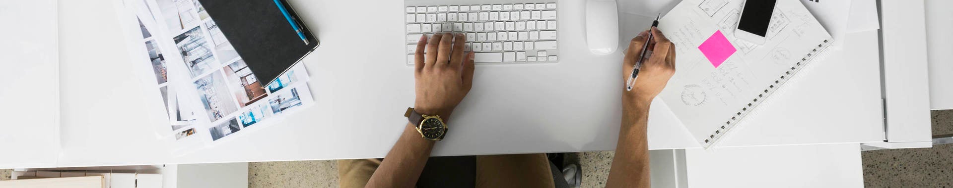 Employee working at a desk