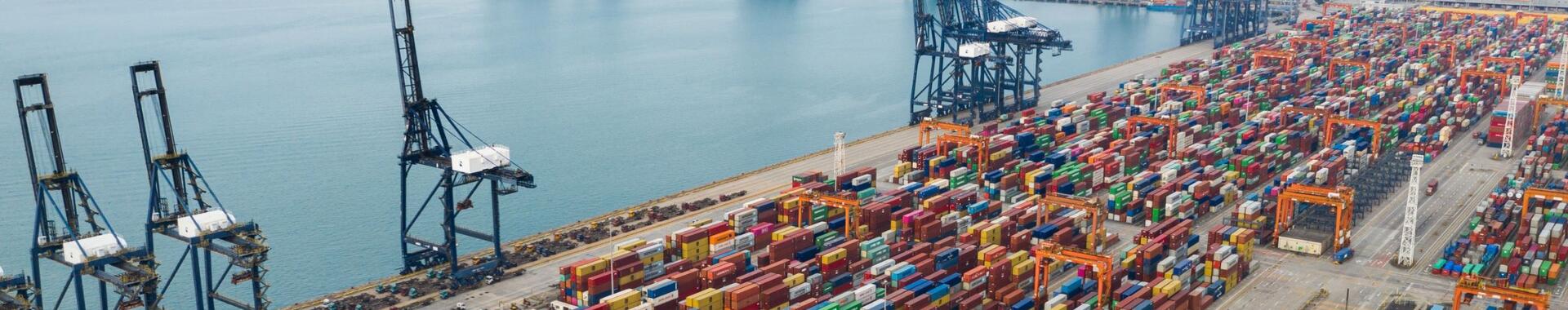 Containers at port.