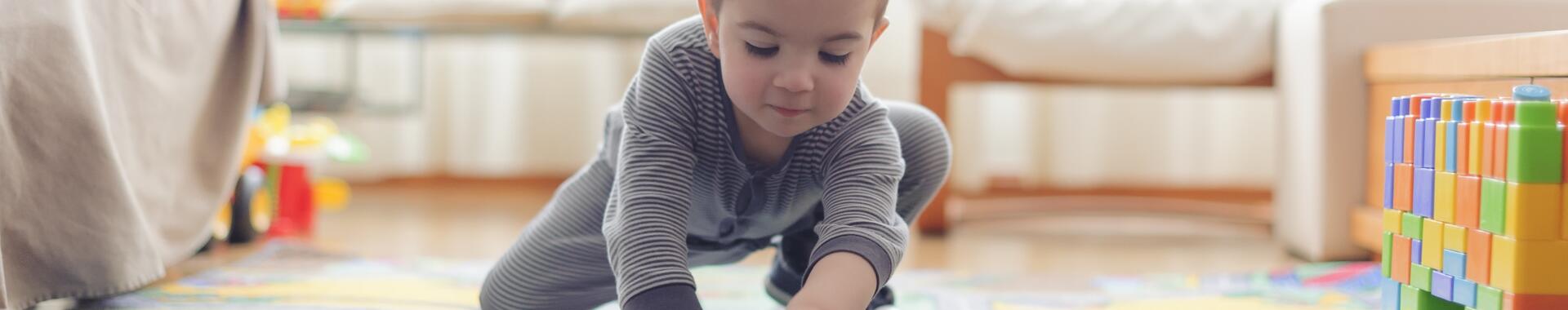 Boy painting.