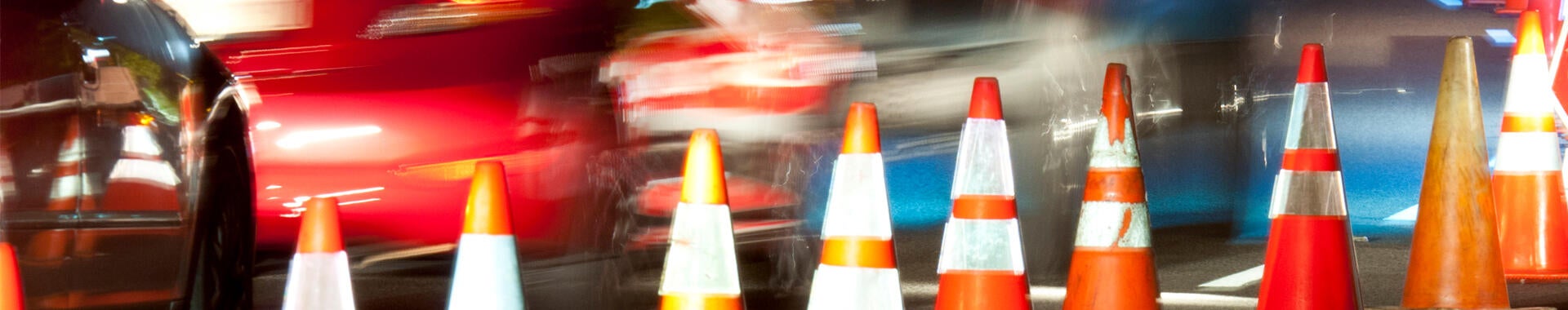 Several traffic cones