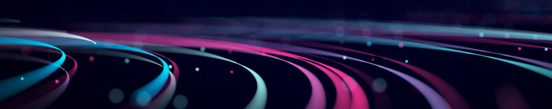 Colorful bands on a black background