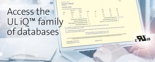 A business professional using UL’s iQTM family of databases on a laptop.