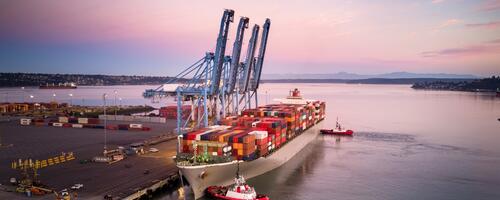 ship in a port