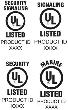 US Safety Listing Supplemental Marks