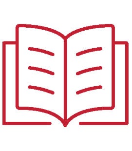 Icon of an open book