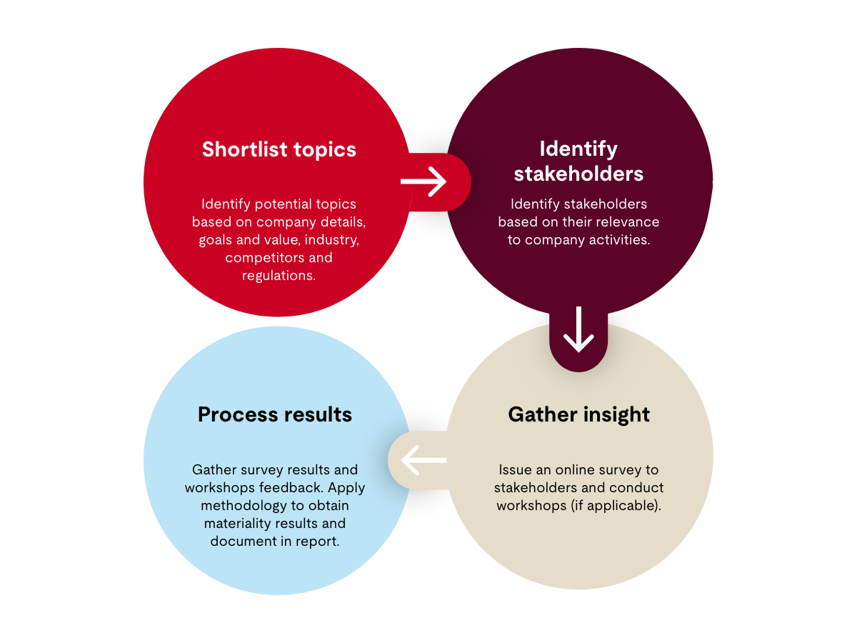 Materiality assessment flowchart