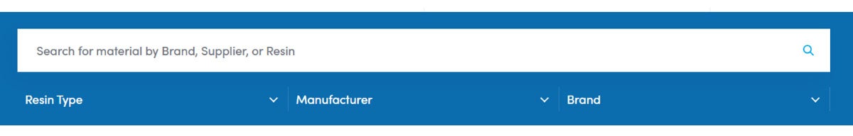 Larger image of search bar for plastics products