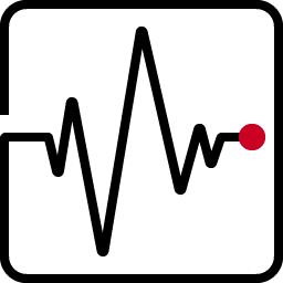 Heart rate monitor icon.