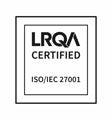 LRQA Certified ISO/IEC 27001 logo