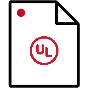 document with UL logo