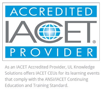 IACET logo with content