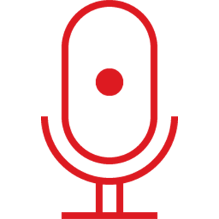 Microphone red icon