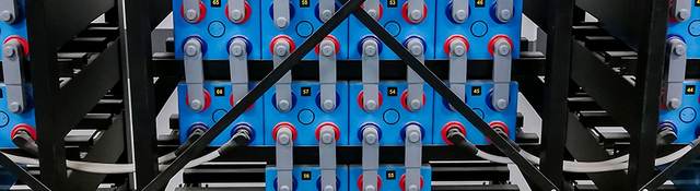 A large battery in a store room
