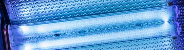 close-up of an ultraviolet light