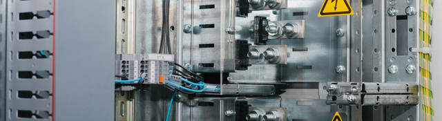 Low-voltage cabinet with uninterrupted power.