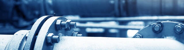 Water pipeline in water treatment plant