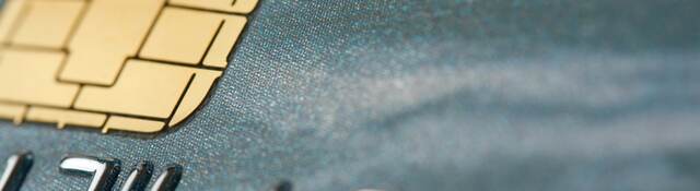 a close-up view of a credit card