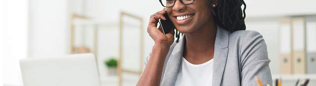 Woman on phone.