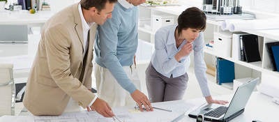 3 business people in the office