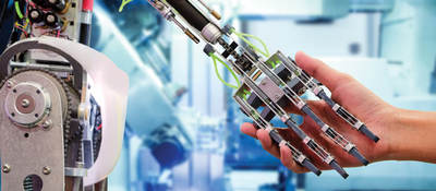 Artificial intelligence handshake with humans in industrial environment