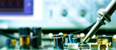 Soldering on a circuit board