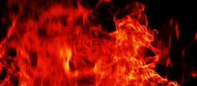 Fire burning