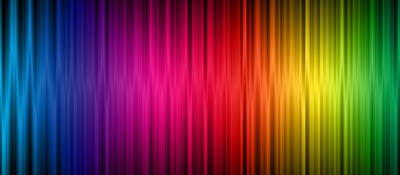 Abstract rainbow image of the visible light spectrum