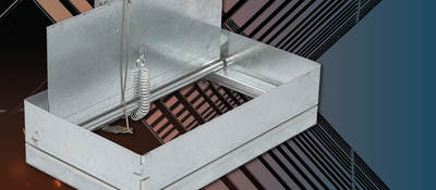 Dynamic ceiling damper by Metal-Fab Inc. 
