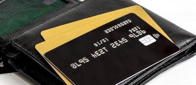 credit cards and a wallet