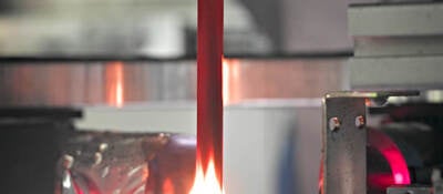 Conducting a combustion (fire) test