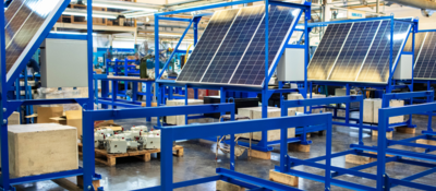 Solar panel production