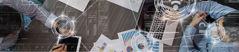Business people communicating in the digital era