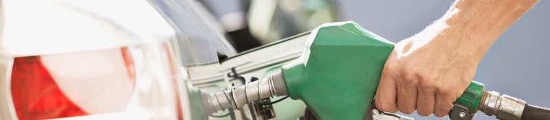 Filling a car with gas