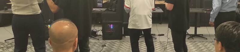 UL employees testing AR devices