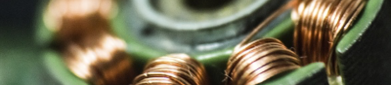 Component wrapped in copper wiring