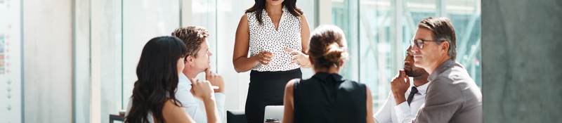 Photo of a business meeting