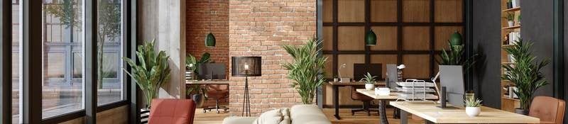 Modern furniture in an open air environment