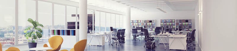 Open modern office space