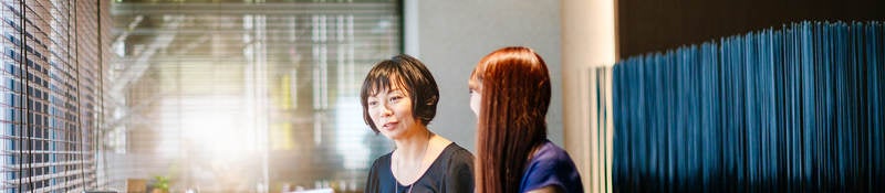 Business analysis in modern office in Japan