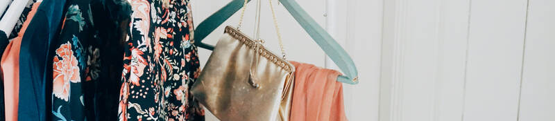 Apparel and accessories in a fashion shop