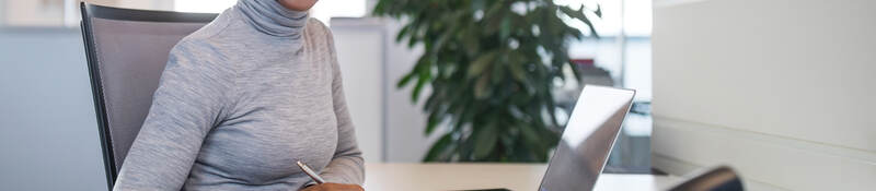 Professional working at a desk