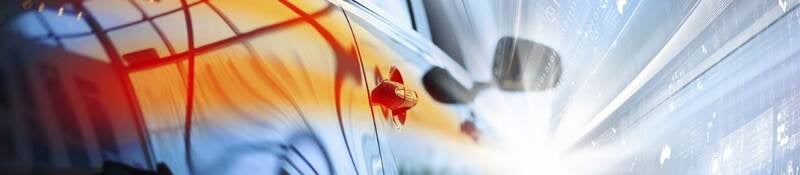 Car in motion