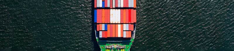 cargo boat with shipping containers