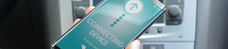 Cellphone connecting to car via Bluetooth