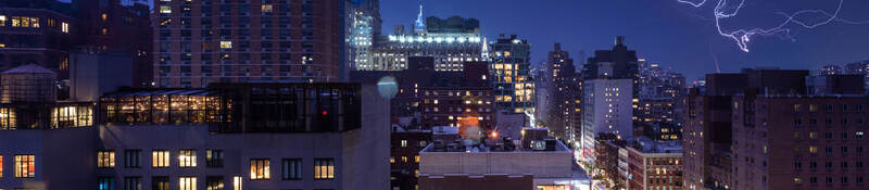 Lightning bolts in New York