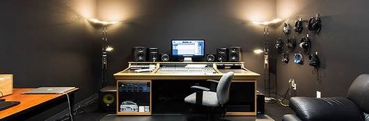 recording studio for testing of audio components